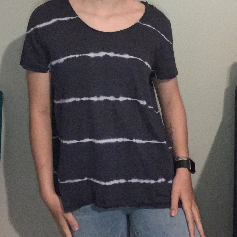 Navy Blue stripped shirt